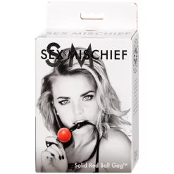 Sportsheets Sex & Mischief Red Gag Ball  -Sinful 12966 sexandmischief kugle gag 10 package q100