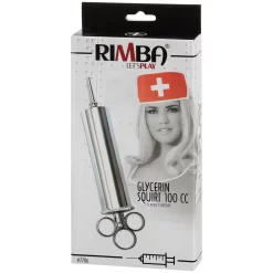 Rimba Metalen Klysmaspuit 100 Ml -Sinful 13081 metal lavement sproejte 100ml 90 pack q100