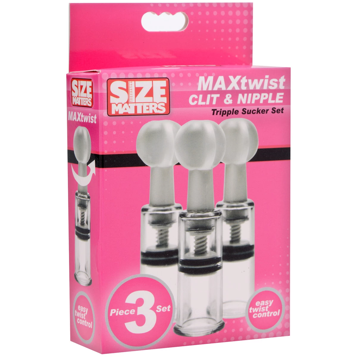 XR Brands Max Twist Zuignapset Voor Clitoris En Tepels 2 XR Brands Max Twist Zuignapset Voor Clitoris En Tepels - Afbeelding 2