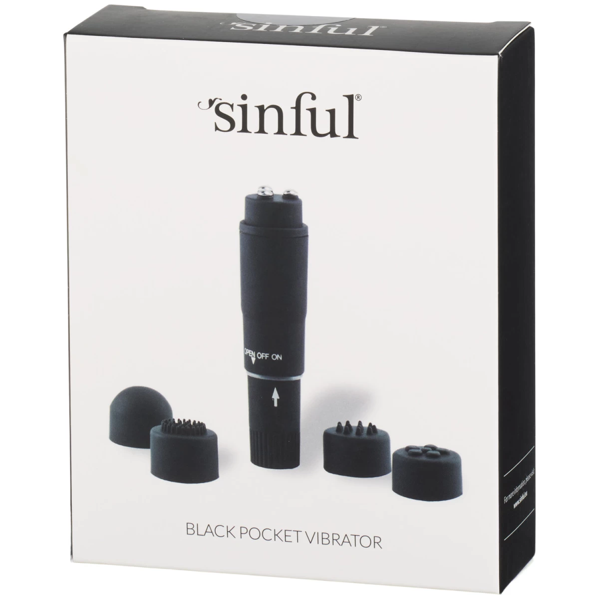 Sinful Zwarte Pocket Vibrator 7 Sinful Zwarte Pocket Vibrator - Afbeelding 7