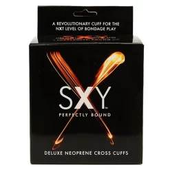 SXY Deluxe Cross Neopreen Verstelbare Handboeien -Sinful 14868 sxy deluxe neopren kryds manchetter q100 02