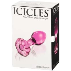 Pipedream Icicles No 48 Glazen Buttplug -Sinful 14982 icicles no 48 glas butt plug 90 pack q100