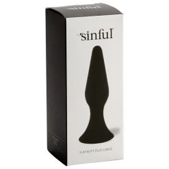 Sinful Slim Buttplug Large -Sinful 15205 sinful slim anal plug large 06