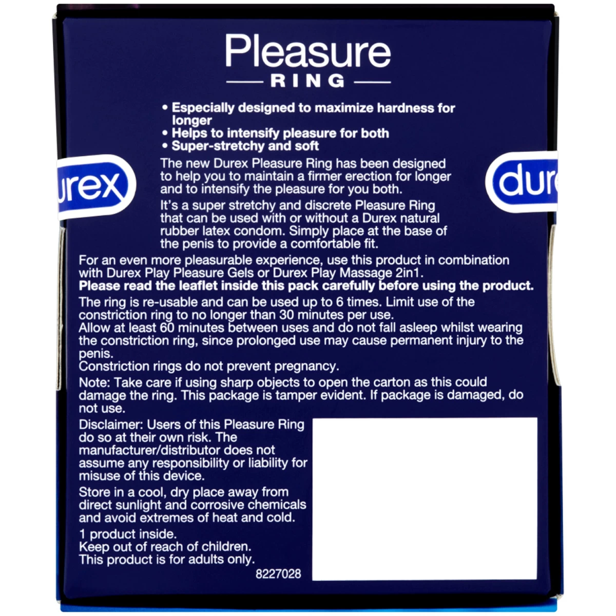 Durex Pleasure Ring Cockring 2 Durex Pleasure Ring Cockring - Afbeelding 2