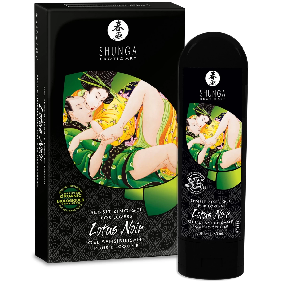 Shunga Lotus Noir Stimulerende Gel 60 Ml 2 Shunga Lotus Noir Stimulerende Gel 60 Ml - Afbeelding 2