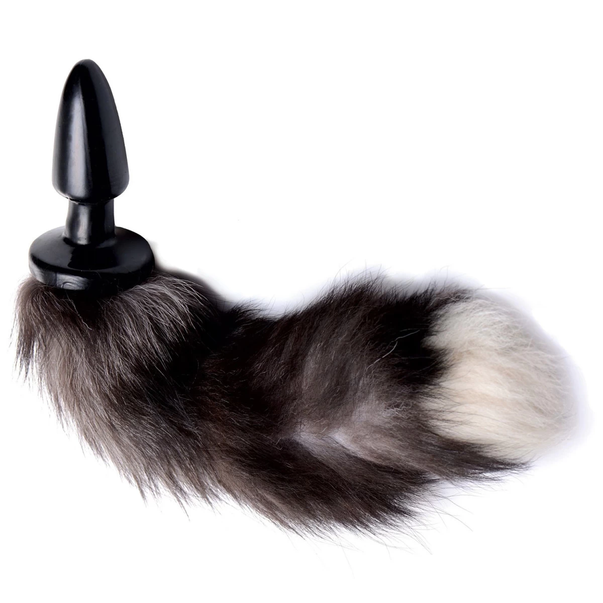 XR Brands Tailz Grey Fox Tail Buttplug 1 XR Brands Tailz Grey Fox Tail Buttplug