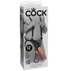 Pipedream King Cock Hollow Voorbindharnas 30 Cm -Sinful 17207 king cock hollow strap on sele s t 30 cm 05