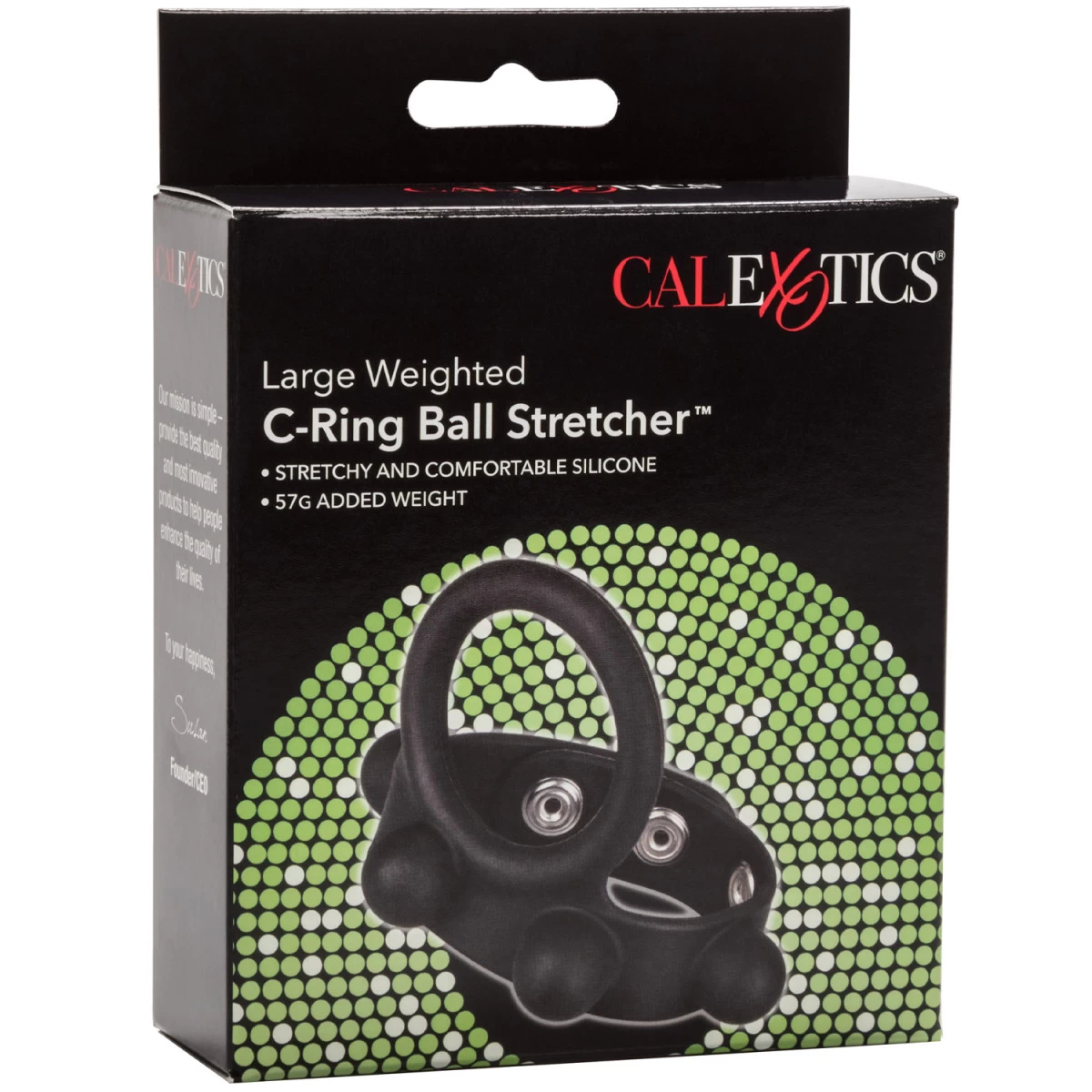 CalExotics Verzwaarde C-Ring Ballstretcher 3 CalExotics Verzwaarde C-Ring Ballstretcher - Afbeelding 3
