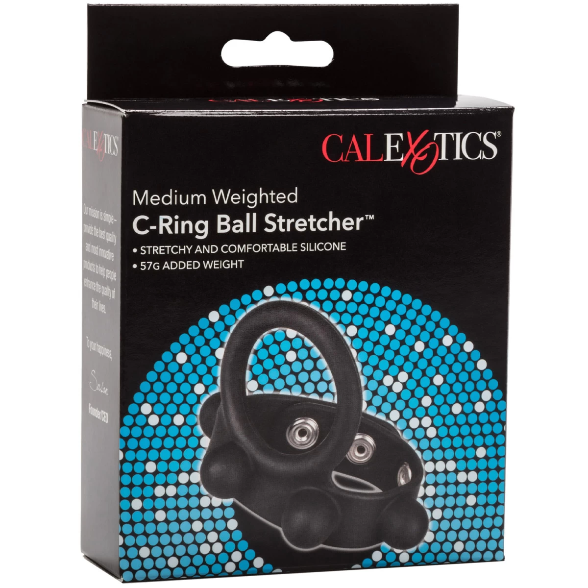 CalExotics Verzwaarde C-Ring Ballstretcher 4 CalExotics Verzwaarde C-Ring Ballstretcher - Afbeelding 4