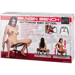 XR Brands LoveBotz Bangin Bench Extreme Sex Stool -Sinful 17663 lovebotz bangin bench extreme sex stol 90 pack q100