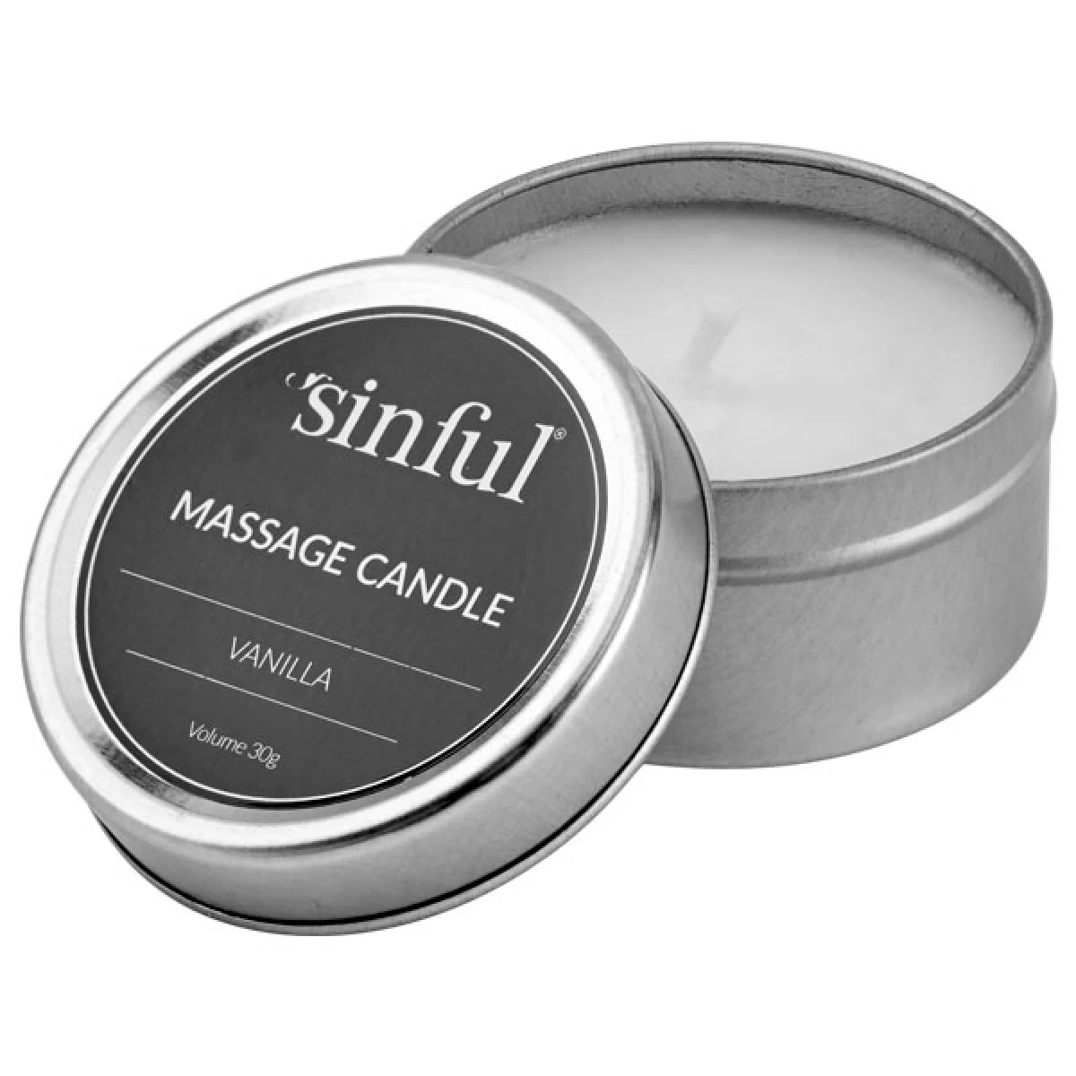 Sinful Vanilla Massagekaars 30 G 1 Sinful Vanilla Massagekaars 30 G