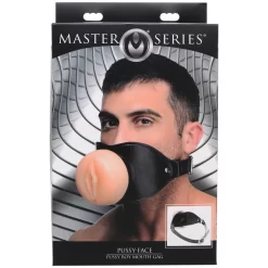 XR Brands Master Series Pussy Face Gag  -Sinful 18320 master series pussy face oral sex gag 10 package q100