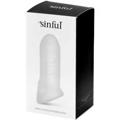 Sinful Stretchy Penis Extender Sleeve -Sinful 18335 sinful stretchy penis extender sleeve 03 emballage q100 03