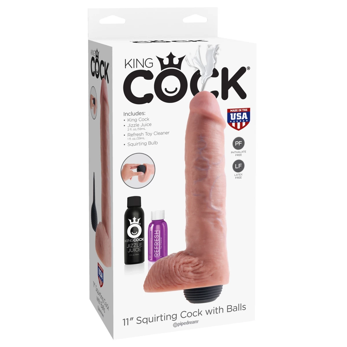 Pipedream King Cock Realistische Spuitende Dildo 28 Cm 8 Pipedream King Cock Realistische Spuitende Dildo 28 Cm - Afbeelding 8