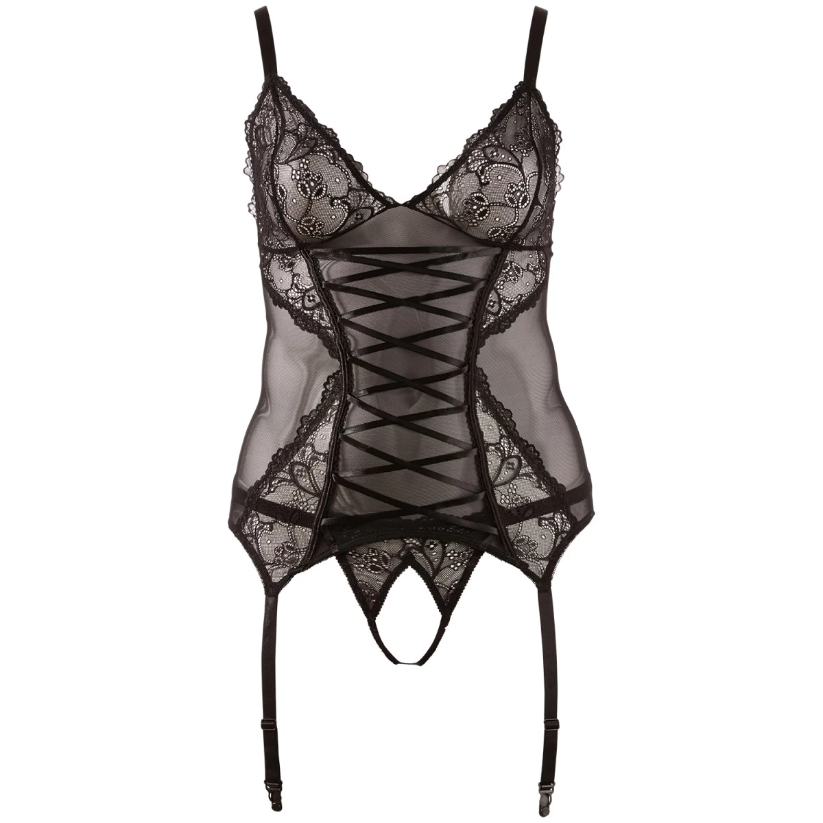 Orion Cottelli Kruisloze Corset Set Plus Size 2 Orion Cottelli Kruisloze Corset Set Plus Size - Afbeelding 2