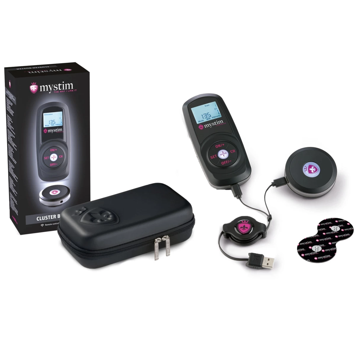 Mystim Cluster Buster E-Stim-set 2 Mystim Cluster Buster E-Stim-set - Afbeelding 2