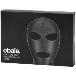 Obaie Spandex BDSM Masker -Sinful 19414 obaie spandex maske med hul til jne og mund 01