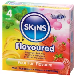 Skins Flavoured Condoms 4 Pcs