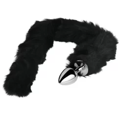 Furry Fantasy Black Panther Buttplug Met Staart -Sinful 20953 furry fantasy black panther tail butt plug 04 q100