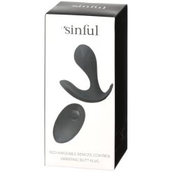 Sinful Oplaadbare Vibrerende Buttplug Met Afstandsbediening 9 Sinful Oplaadbare Vibrerende Buttplug Met Afstandsbediening -Sinful 21290 sinful opladelig fjernbetjent vibrerende butt plug 90 pack q100