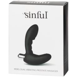 Sinful Rebel Dual Vibrerende Prostaatstimulator -Sinful 21324 sinful rebel dual vibrating prostate massager fuxtoy