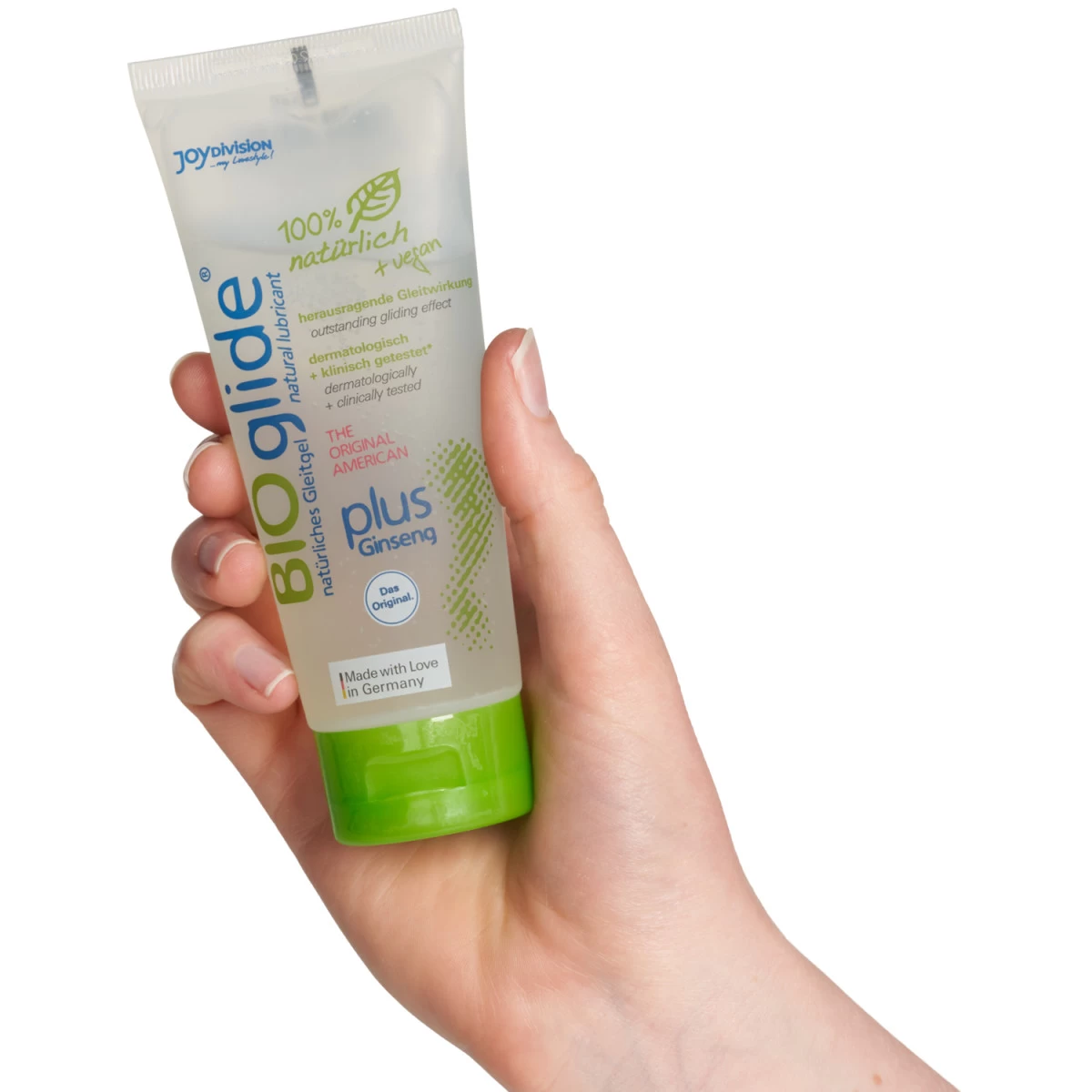 Joydivision American BIOglide Plus Glijmiddel Op Waterbasis 100 Ml 2 Joydivision American BIOglide Plus Glijmiddel Op Waterbasis 100 Ml - Afbeelding 2