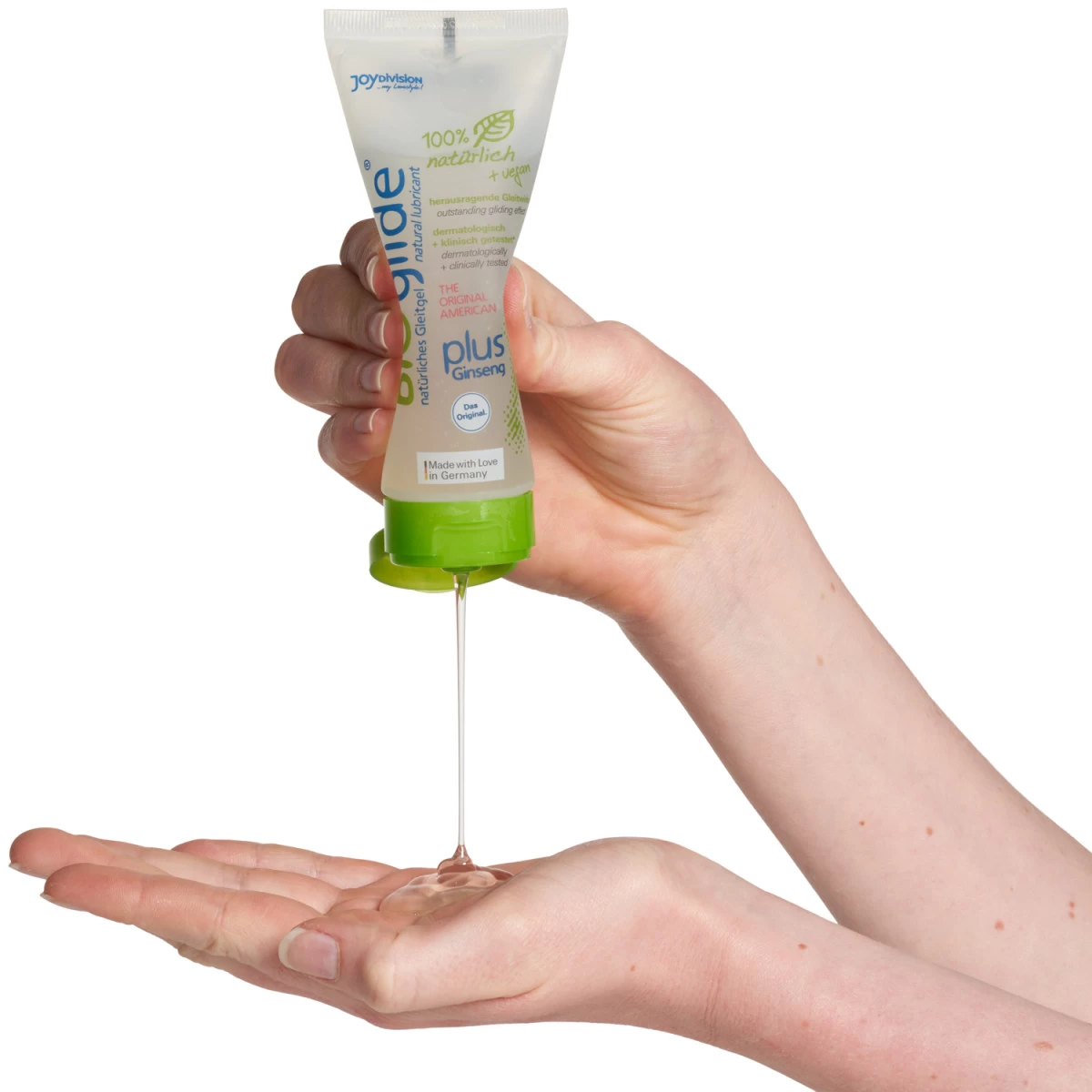 Joydivision American BIOglide Plus Glijmiddel Op Waterbasis 100 Ml 3 Joydivision American BIOglide Plus Glijmiddel Op Waterbasis 100 Ml - Afbeelding 3