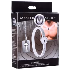 XR Brands Master Series Armband Met Slot En Sleutelketting -Sinful 21674 master series armb nd og halsk de med l s q100 06