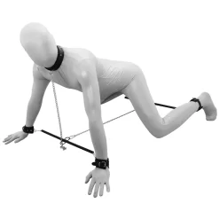 Kiotos Prisoner Spreidstangen Met Kettingen En Lederen Handboeien