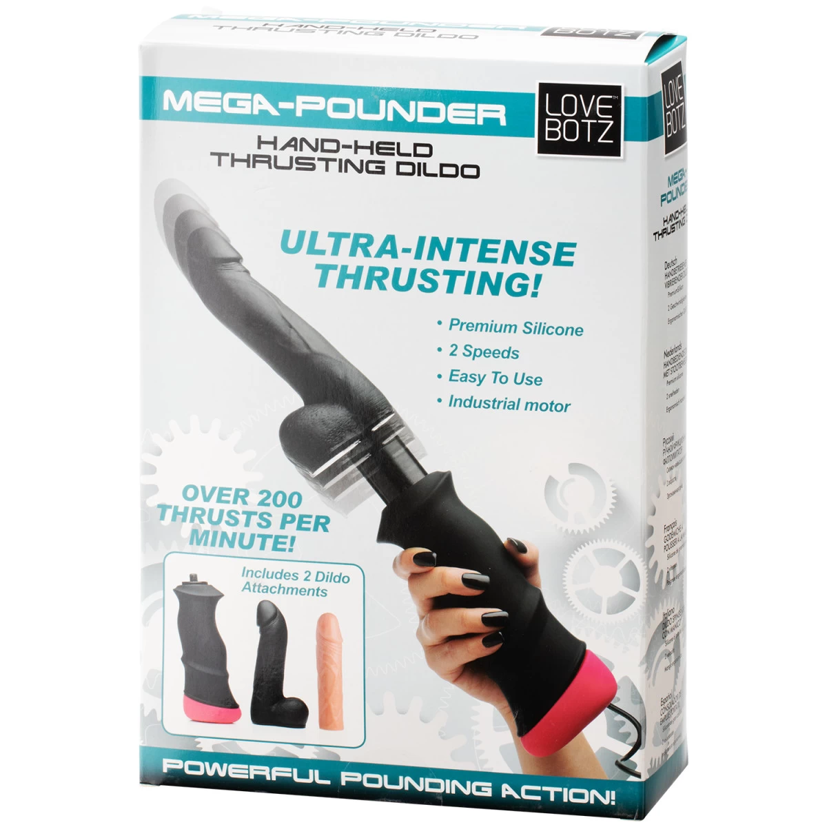 XR Brands LoveBotz Handheld Thrusting Dildo 7 XR Brands LoveBotz Handheld Thrusting Dildo - Afbeelding 7