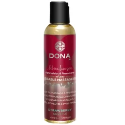 System Jo Dona Kissable Massageolie Met Smaak 110 Ml 5 System Jo Dona Kissable Massageolie Met Smaak 110 Ml -Sinful 22006 dona kissable massageolie med smag 125 ml strawberry q100 01 1