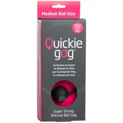 Quickie Siliconen Gag Ball -Sinful 22133 quickie silikone gag black q100 01