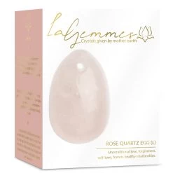 La Gemmes Yoni Ei Rozenkwarts -Sinful 22276 la gemmes rose quartz yoni egg q100 06