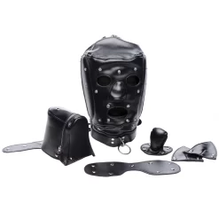 XR Brands Master Series Muzzled BDSM Capuchon -Sinful 22304 master series muzzled bdsm hood q100 05