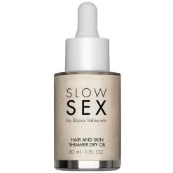 Bijoux Indiscrets Slow Sex By Bijoux Haar- En Huidolie Met Glitter 30 Ml