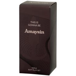 Amaysin Drievoudige Buttplugset -Sinful 22477 amaysin triple butt plug saet 10 package q100
