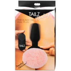 XR Brands Tailz Bunny Tail Vibrerende Buttplug Met Afstandsbediening -Sinful 22507 tailz bunny tail vibrerende anal plug med fjernbetjening 10 package q100