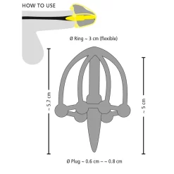 Orion You2Toys Penisplug Met Eikelkooi -Sinful 22509 you2toys penis plug med glans cage q100 06