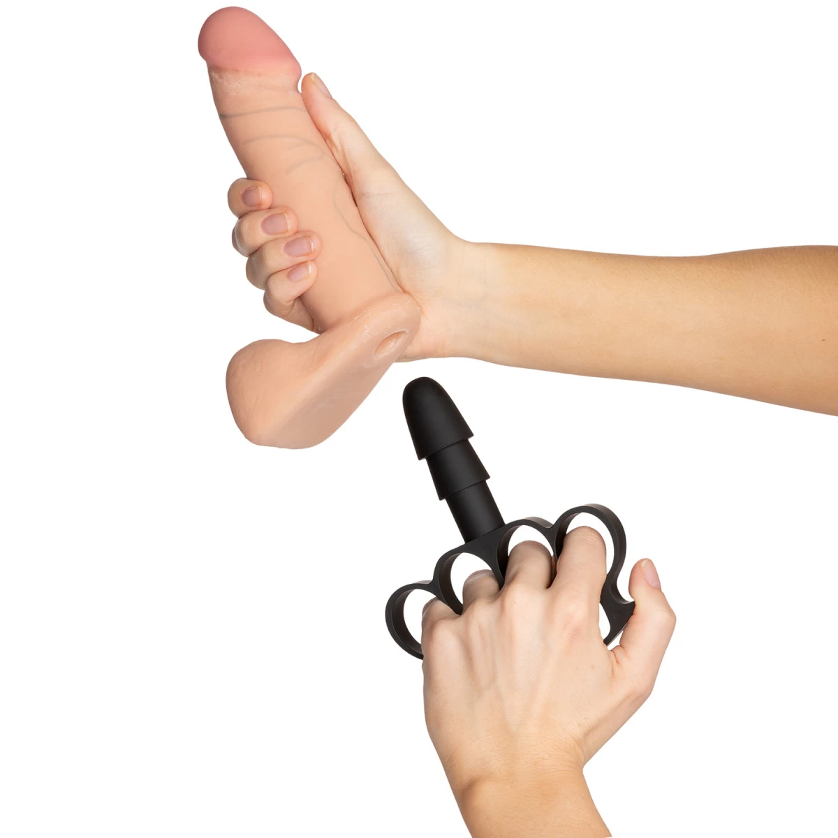 Doc Johnson Vac-U-Lock Knuckle Up Handvat 3 Doc Johnson Vac-U-Lock Knuckle Up Handvat - Afbeelding 3