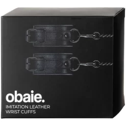 Obaie Kunstleren Verstelbare Handboeien 9 Obaie Kunstleren Verstelbare Handboeien -Sinful 22626 obaie imiteret laeder handleds manchetter 10 package q100