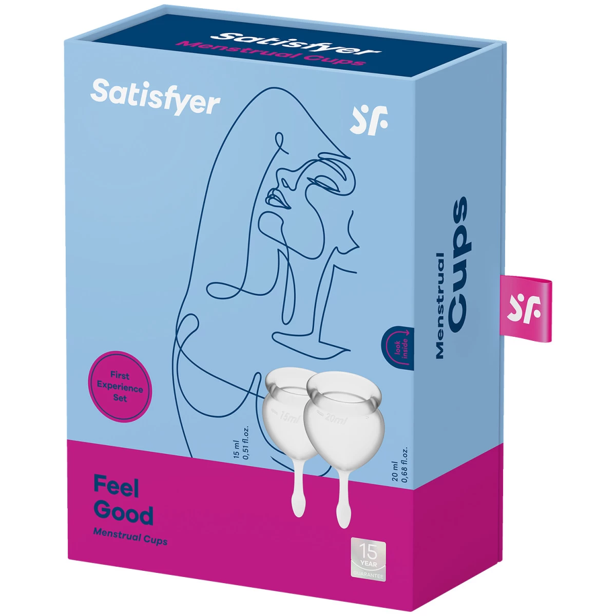 Satisfyer 'Feel Good' Menstruatie Cup 2 Stuks 2 Satisfyer 'Feel Good' Menstruatie Cup 2 Stuks - Afbeelding 2