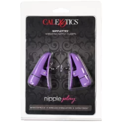 CalExotics Nipplettes Paarse Tepelklemmen Met Vibrator 11 CalExotics Nipplettes Paarse Tepelklemmen Met Vibrator -Sinful 22922 nipplettes brystklemmer med vibrator purple 10 package q100 1