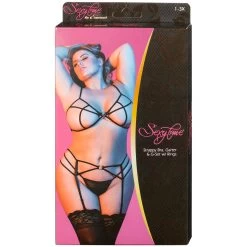 Magic Silk Strappy Jarretels Plus Size -Sinful 22985 magic silk strappy hofteholder saet plus size 10 package q100