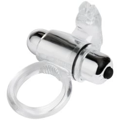 Baseks Clear Vibrerende Rabbit Cockring