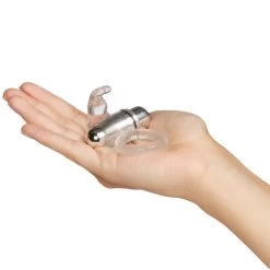 Baseks Clear Vibrerende Rabbit Cockring -Sinful 22994 baseks vibrerende rabbit penisring klar 05 hand q100
