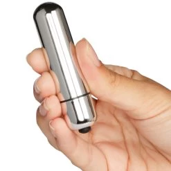 Sinful Silver Bulletvibrator 10-speed Medium -Sinful 23077 sinful silver bullet vibrator 10 speed medium 05 hand q100