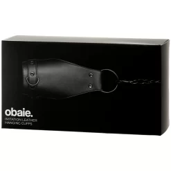 Obaie Kunstleren Verstelbare Hang Handboeien 7 Obaie Kunstleren Verstelbare Hang Handboeien -Sinful 23091 obaie imiteret laeder hanging manchetter 10 package q100