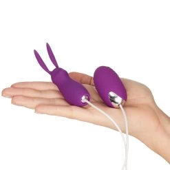 Baseks Rabbit Tickler En Vibratie Ei Met Afstandsbediening -Sinful 23182 baseks bunny tickler og vibrator aeg med fjernbetjening 50 hand q100