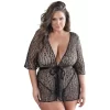 Allure Leopard Kimono Set Plus Size
