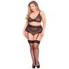 Seven Til Midnight Sweet Rose Zwarte Bh Set In Plus Size
